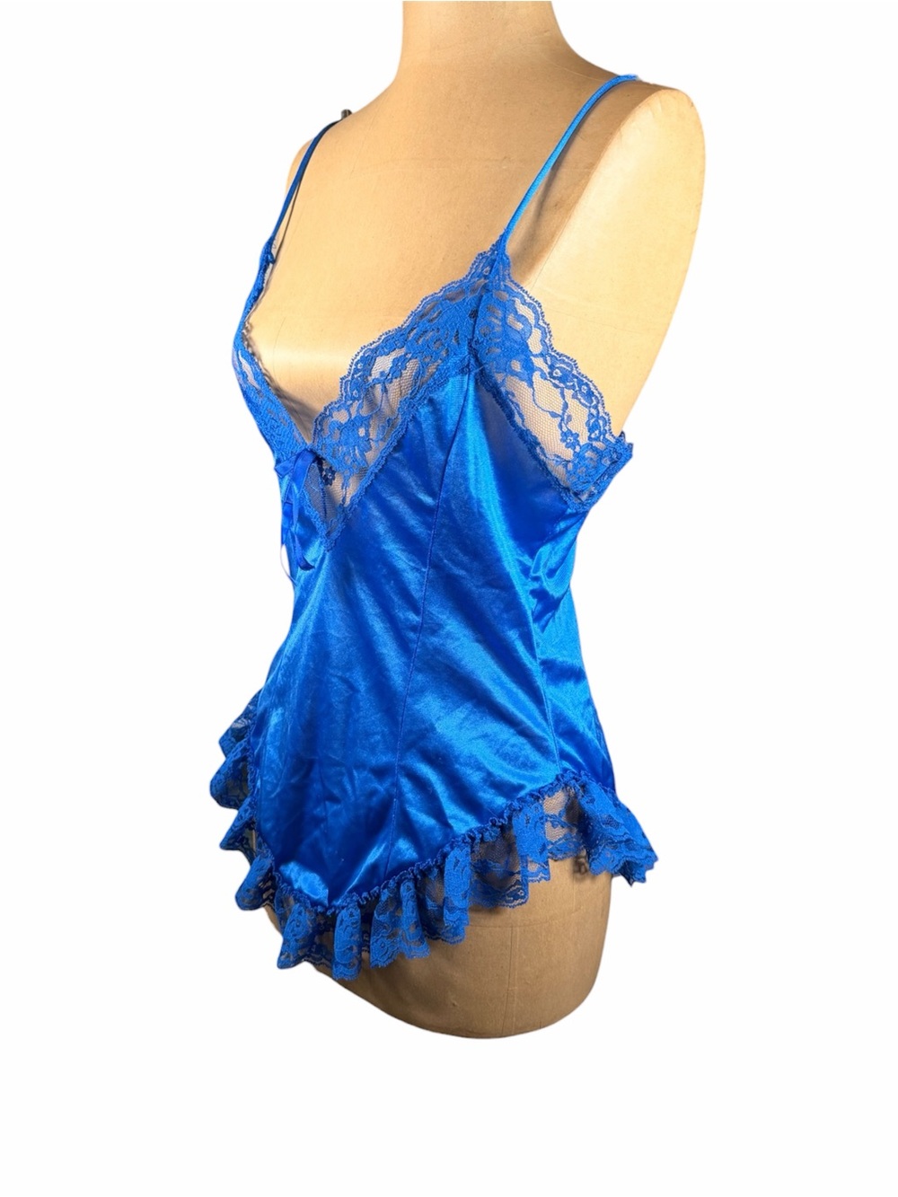 VINTAGE Royal Blue Lace Camisole Lingerie